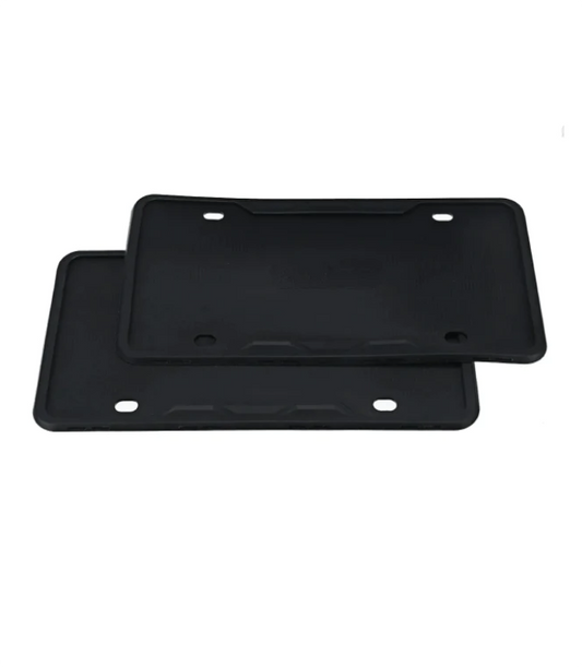 2X Silicone License Plate Frame Cover