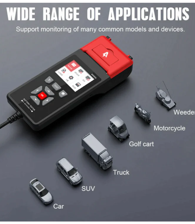 6/12/24V Car Battery Tester