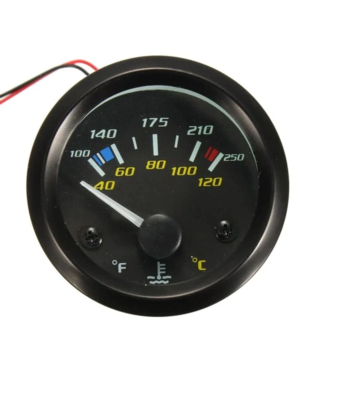 Car Water Temperature Gauge 2 Inch for 12 Volt System