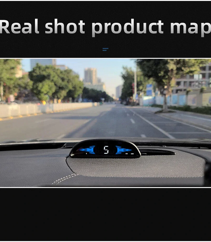 GEYIREN G2 GPS HUD Head Up Display Car Speedometer